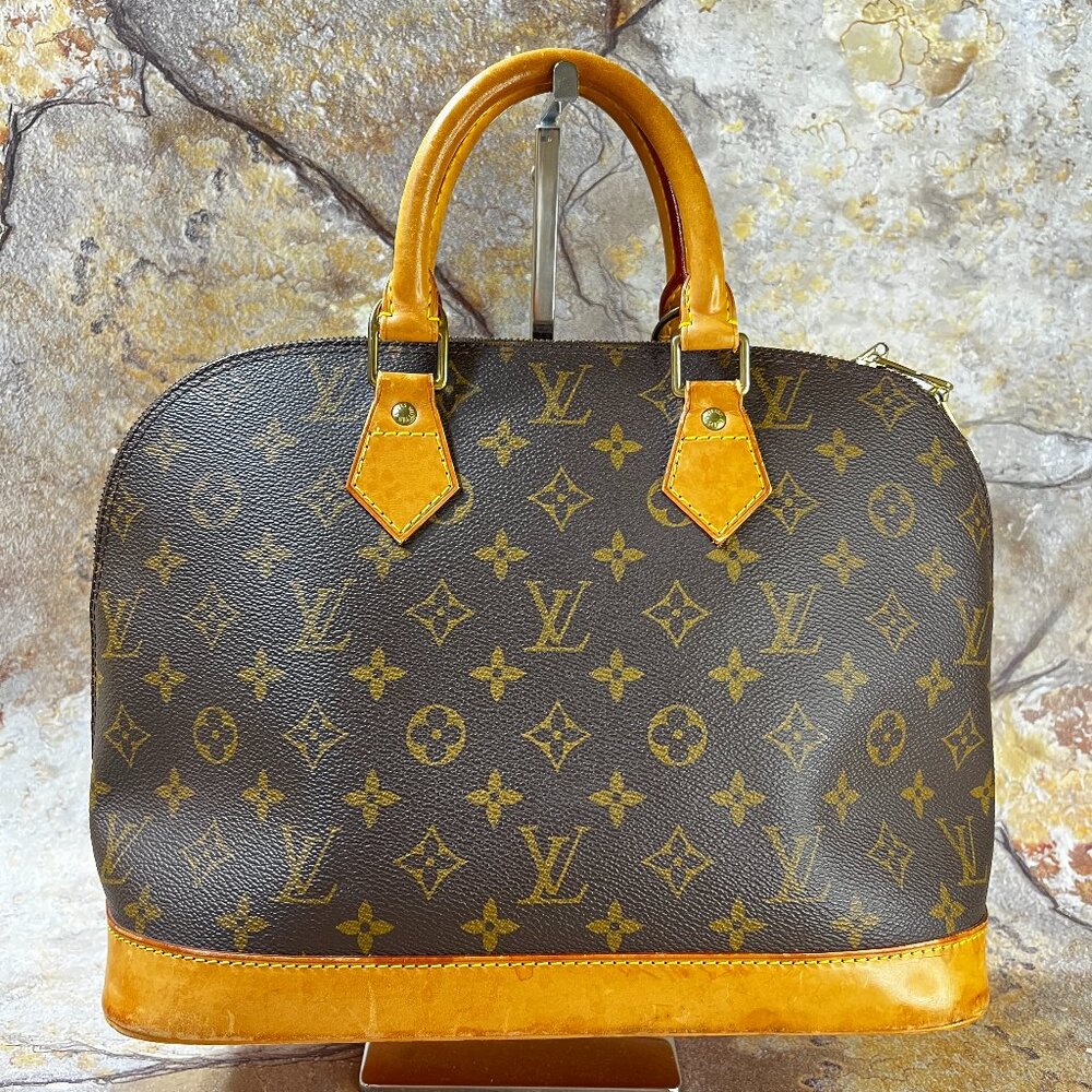 Louis Vuitton Alma PM Monogram Handbag Canvas Satchel Bag